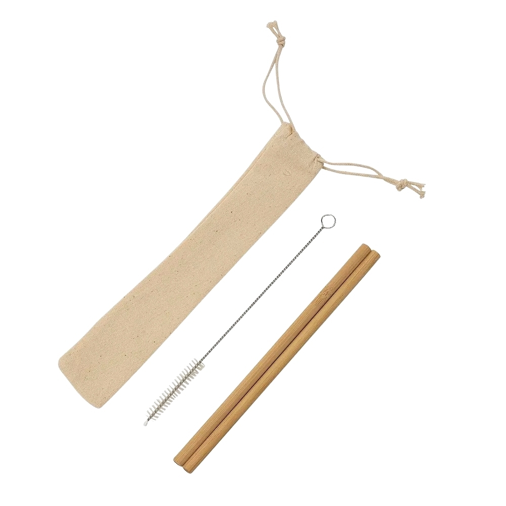 Kit Canudos de Bambu com Escova de Limpeza - Imagem 4