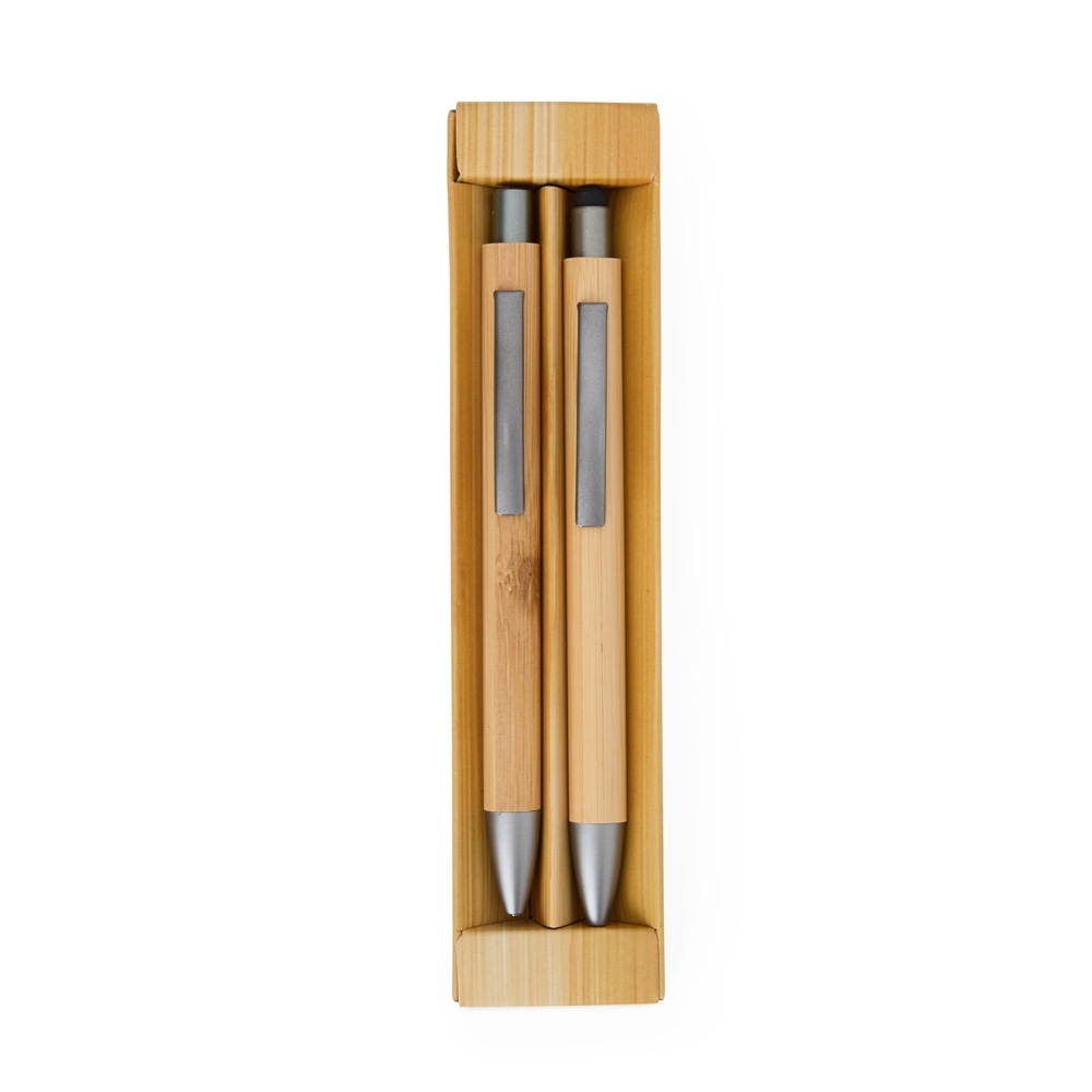 Kit Ecológico Caneta e Lapiseira Bambu - Imagem 5