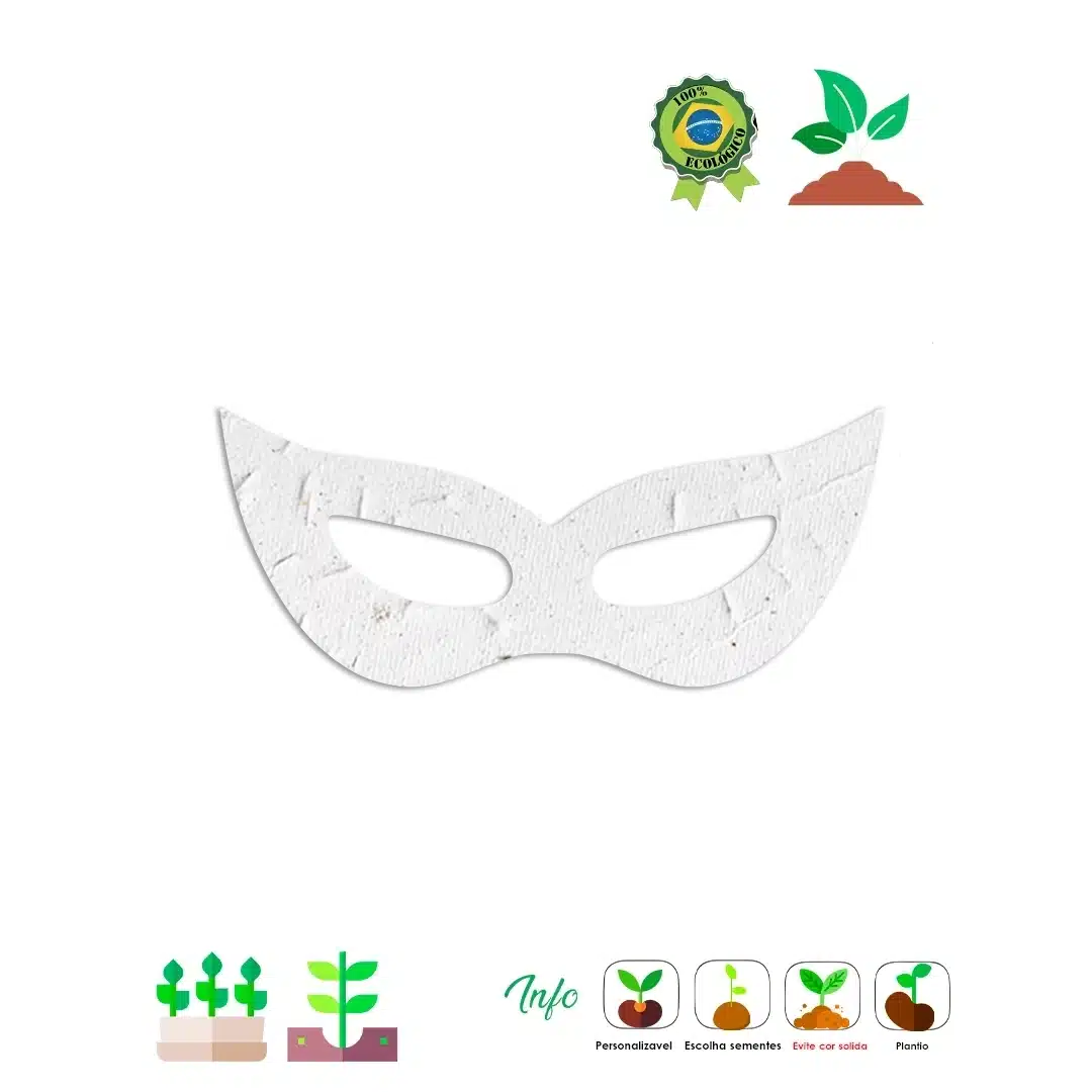 Máscara de Papel Semente - Imagem 2