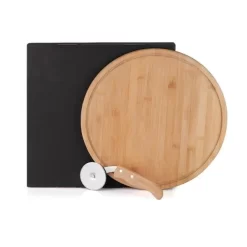 Conj. Para Pizza Em Bambu Napoli 35Cm - 2 Pçs.