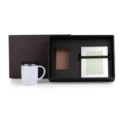 Kit Canecas Em Cerâmica Branca - 270Ml