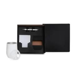 Kit Copo Térmico E Acessórios - Branco - 3 Pçs