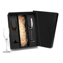 Kit De Taças De Vidro P/ Champagne 190 Ml - 2 Pçs