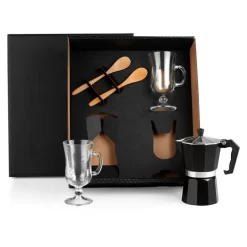 Kit Para Café Com Cafeteira Italiana - 5 Pçs