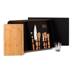 Kit Para Churrasco E Caipirinha - 9 Pçs
