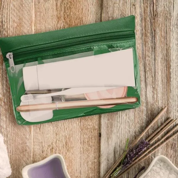 Necessaire Em Oxford / Pvc - Verde - 19X12,5Cm - Imagem 6