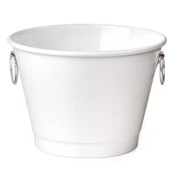 Balde Para Gelo Com Argolas - Branco - 6L