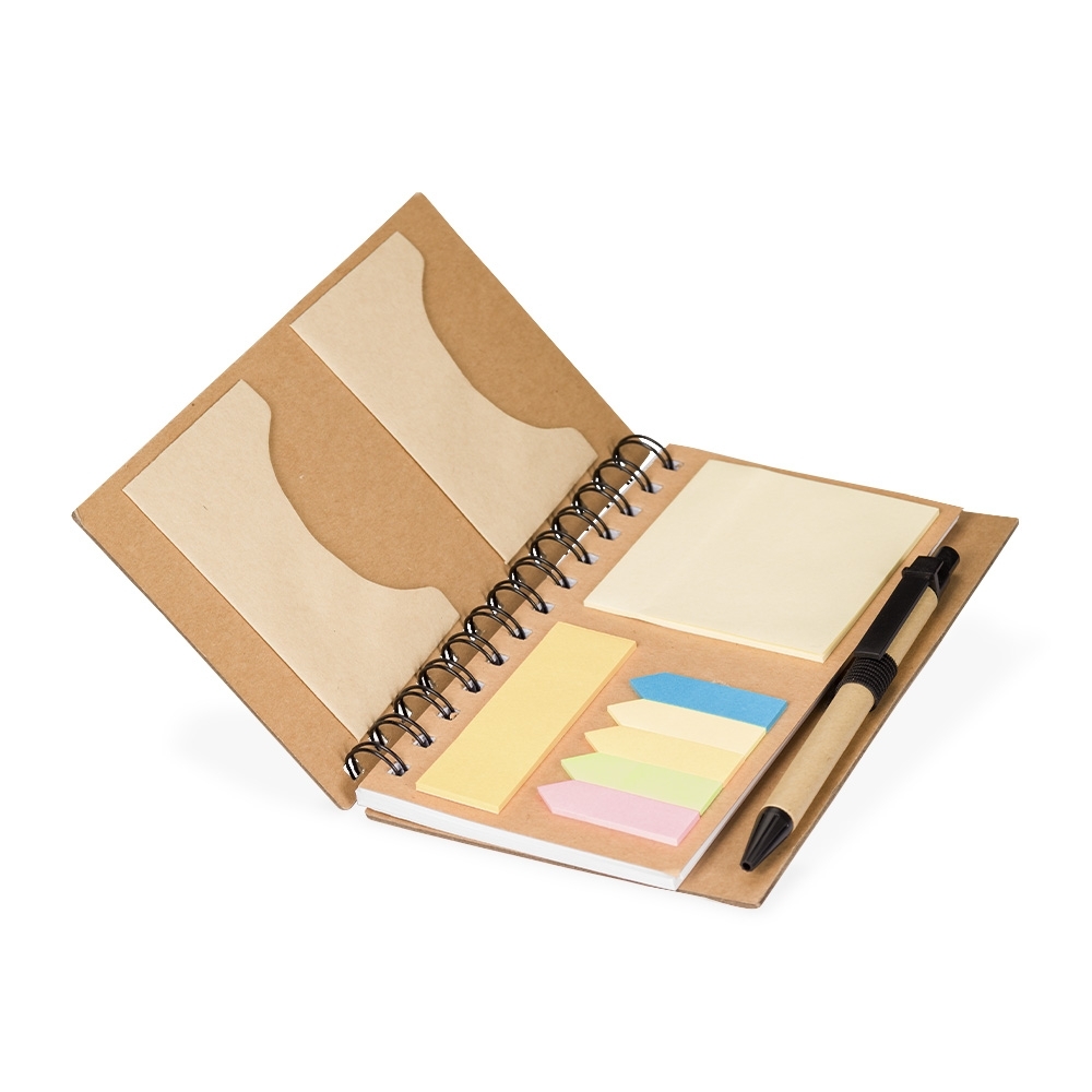 Caderno Ecológico com Autoadesivos e Caneta - Imagem 4
