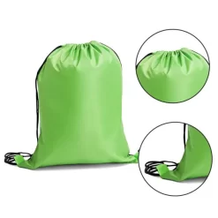Mochila Sacola Em Nylon 420 - Verde - 40X33Cm