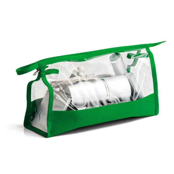 Necessaire Em Nylon 600 E Pvc Azul - Imagem 4