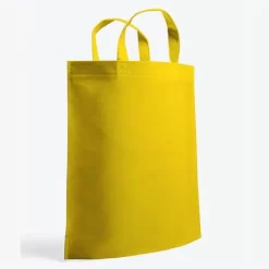 Sacola Em Tnt - 38X41,5X8,5Cm - Amarela